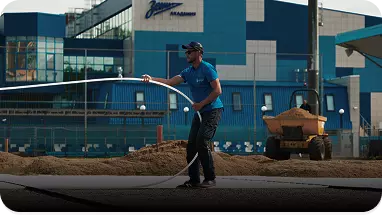 Система снеготаяния USYSTEMS установлена на стадионе «Зенит» для предотвращения обледенения и обеспечения безопасности игровых и пешеходных зон