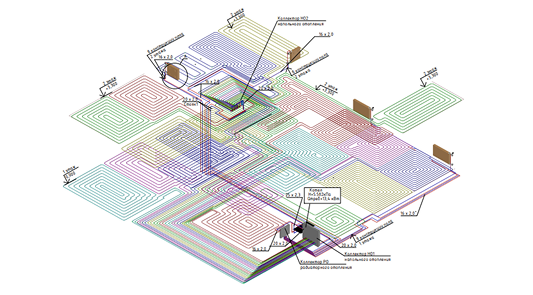 Расчет систем отопления, водоснабжения, канализации и системы снеготаяния