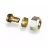 Usystems: Зажимной адаптер Flex-X латунный PE-X 16x2,2-1/2"ВР  Usystems Европейское качество