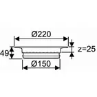 Usystems: Drain кольцо наращивания трапа д.150мм 25мм, изображение 2 Европейское качество