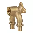 Usystems: Водорозетка аксиальная под планку USYSTEMS, Типоразмер фитинга: Выберите типоразмер, Резьба: ВР, Длина: Выберите длину, изображение 2 Европейское качество