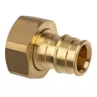 Usystems: Штуцер с накидной гайкой латунный для труб PE-Xa 16-G1/2"НГ, тип 1  USYSTEMS, Резьба: НГ, Типоразмер фитинга: 16-1/2", Тип: 1 Европейское качество