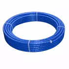 Usystems: Труба Radi Pipe PN10 25x3,5 в теплоизоляции 13 мм синей бухта 25м  USYSTEMS, Цвет: синий, Диаметр PEX труб и аксессуаров: 25, Длина трубы PEX: 25, Толщина теплоизоляции трубы: 13, Давление, бар: 10, изображение 3 Европейское качество