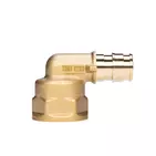 Usystems: Угольник с внутренней резьбой латунный для труб PE-Xa 16-Rp1/2"ВР, тип 1  USYSTEMS, Материал: латунь, Резьба: ВР, Типоразмер фитинга: 16-1/2", Тип: 1, изображение 2 Европейское качество