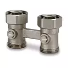 Usystems: Узел нижнего подключения радиатора G3/4"НР ЕК-G3/4"НГ ЕК + ниппели 3/4-1/2  USYSTEMS, Форма: прямой, Типоразмер фитинга: 3/4“- 3/4“, изображение 2 Европейское качество