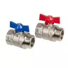 Usystems: Кран шаровой BV-S 1"НР-1"ВР, комплект  USYSTEMS, Форма: прямой, Типоразмер аксессуаров: 1"НР - 1"ВР Европейское качество