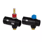 Usystems: Сегмент промышленного коллектора Magna 1 1/2" с расходомером и адаптером для трубы 25x2,3 мм  USYSTEMS Европейское качество