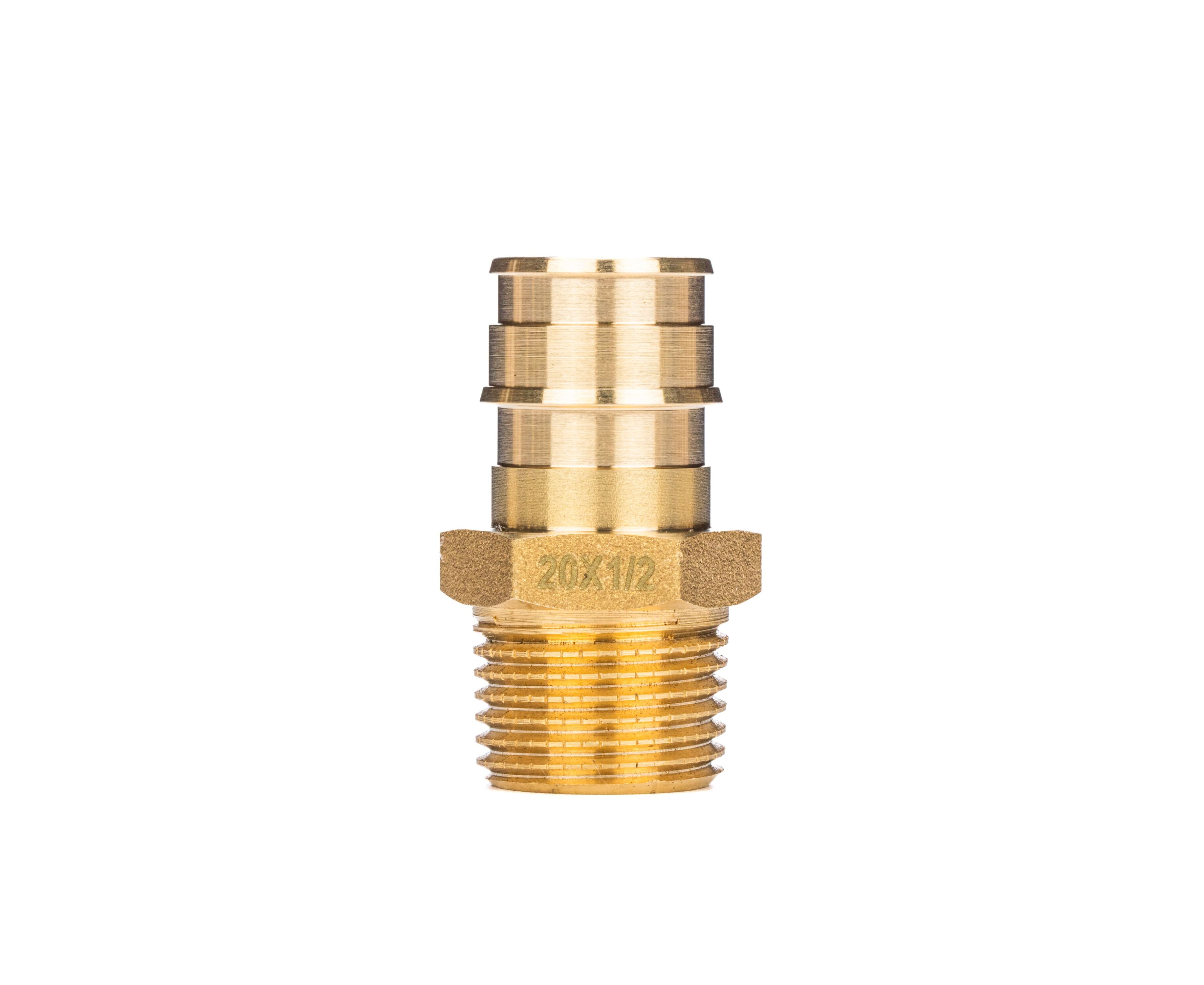 USYSTEMS штуцер с наружной резьбой латунный для труб PE-Xa 25-R3/4"НР ...