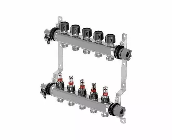 Usystems: стальной коллектор с клапанами выходы 6*3/4 евроконус, типоразмер: 3/4E, тип поставки*: Штука, тип балансировки: клапан, Выходы: 6 Европейское качество