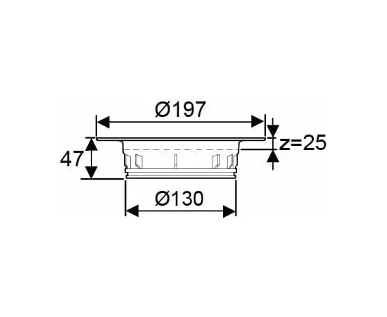Usystems: drain кольцо наращивания трапа д.130мм 25мм, изображение 2 Европейское качество