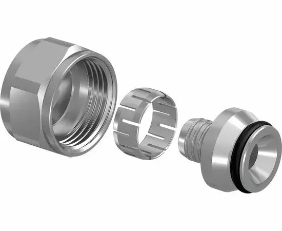 Usystems: flex-x зажимной адаптер из покрытой латуни pe-x 20x2,8-3/4"вр евроконус '10ф Европейское качество