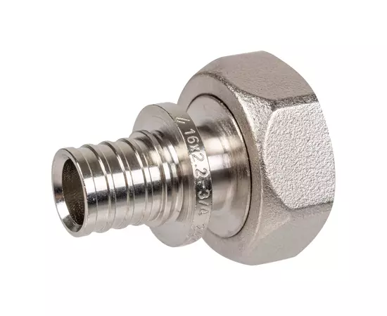 Usystems: Штуцер аксиальный с накидной гайкой 16-G3/4"НГ Евроконус Usystems, Типоразмер фитинга: 16-3/4“ Е, Резьба: НГ Евроконус, изображение 2 Европейское качество