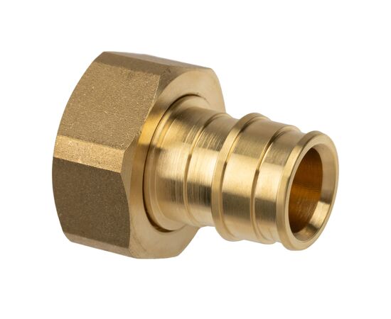 Usystems: Штуцер с накидной гайкой латунный для труб PE-Xa 16-G1/2"НГ, тип 1 Usystems, Типоразмер фитинга: 16-1/2", Резьба: НГ, Тип: 1 Европейское качество