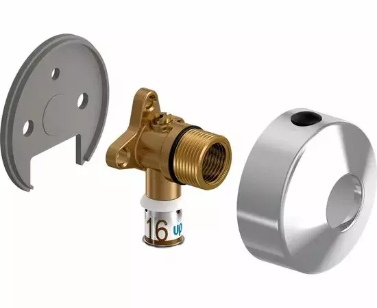 Usystems: mlc водорозетка с краном и декоративной чашкой 16-rp3/4"вр '20с Европейское качество