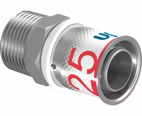 Usystems: mlc штуцер с наружной резьбой 25-r3/4"нр '5ф, резьба*: НР, типоразмер: 25-3/4“, тип поставки*: Комплект Европейское качество