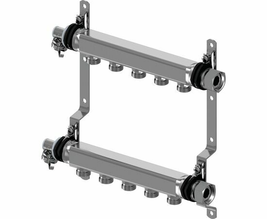 Usystems: uni-x коллектор стальной н 1"нг, выходы 4xg3/4" евроконус '1и, тип поставки*: Штука, Выходы: 4 Европейское качество