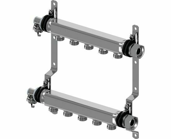 Usystems: uni-x коллектор стальной н 1"нг, выходы 2xg3/4" евроконус '1и, тип поставки*: Штука, Выходы: 2 Европейское качество