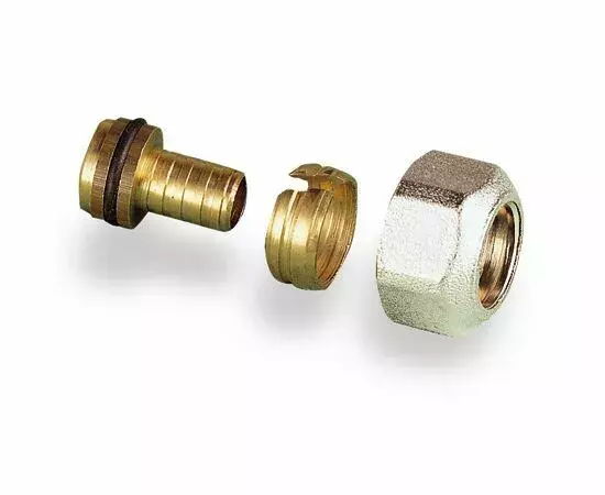 Usystems: Зажимной адаптер Flex-X латунный PE-X 16x2,2-1/2"ВР  Usystems Европейское качество