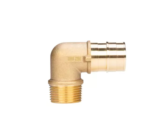 Usystems: УГОЛЬНИК  с наружной резьбой Usystems, Материал: латунь, Типоразмер фитинга: Выберите типоразмер, Резьба: НР, Тип: 1, изображение 3 Европейское качество