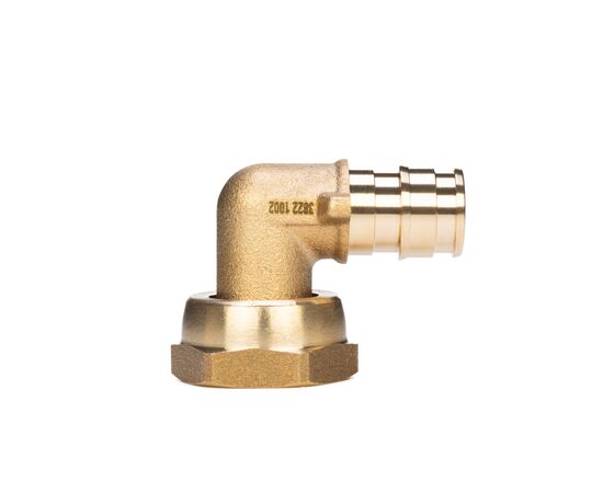 Usystems: Угольник с накидной гайкой латунный для труб PE-Xa 16-G1/2"НГ, тип 1 Usystems, Материал: латунь, Типоразмер фитинга: 16-1/2", Резьба: НГ, Тип: 1 Европейское качество