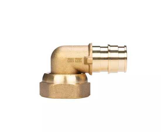 Usystems: УГОЛЬНИК НГ  с накидной гайкой Usystems, Материал: латунь, Типоразмер фитинга: Выберите типоразмер, Резьба: НГ, Тип: 1, изображение 3 Европейское качество