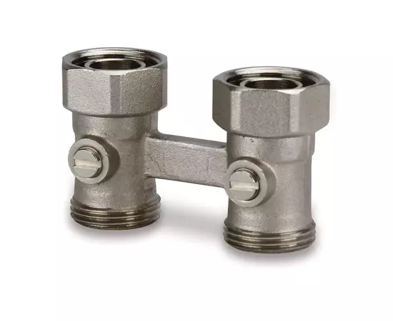 Usystems: Узел нижнего подключения радиатора Smart Radi G3/4"НР Евроконус-G3/4"НГ Usystems, Форма: прямой, Типоразмер фитинга: G3/4“- G3/4“, изображение 2 Европейское качество