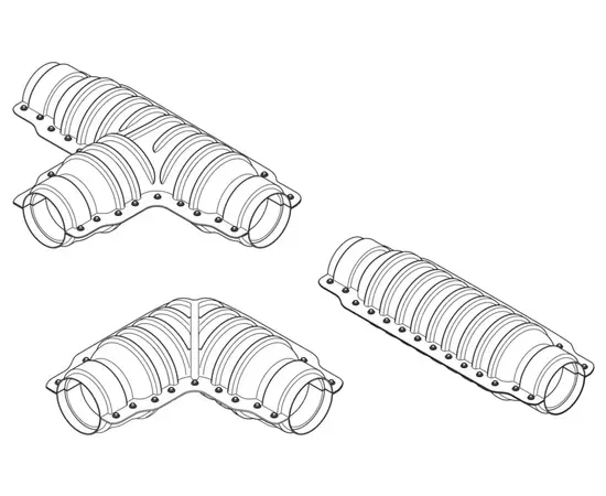 Usystems: КОМПЛЕКТ СОЕДИНЕНИЙ для теплогидроизоляции соединений труб (соединитель, угол, тройник) Usystems, Тип комплекта: Выберите тип, изображение 4 Европейское качество