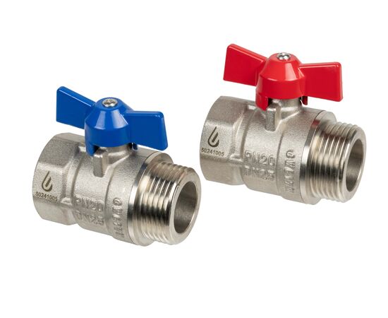 Usystems: Кран шаровой 1"НР-1"ВР, комплект Usystems, Форма: прямой, Типоразмер аксессуаров: 1"НР - 1"ВР Европейское качество