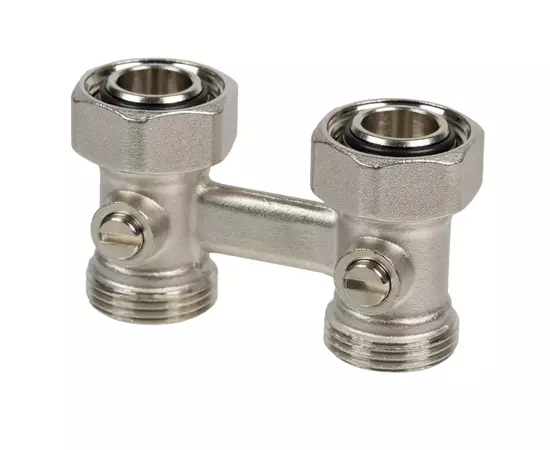 Usystems: Узел нижнего подключения радиатора Smart Radi G3/4"НР Евроконус-G3/4"НГ Usystems, Форма: прямой, Типоразмер фитинга: G3/4“- G3/4“ Европейское качество