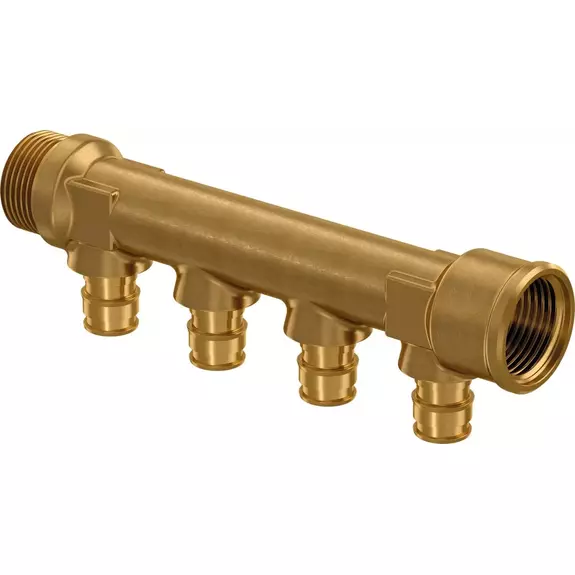 Usystems: Коллектор 3/4" нр/вр, 4x16 ц/ц35мм '10и, резьба*: НР-ВР, типоразмер: 3/4", тип поставки*: Штука, Выходы: 4 Европейское качество