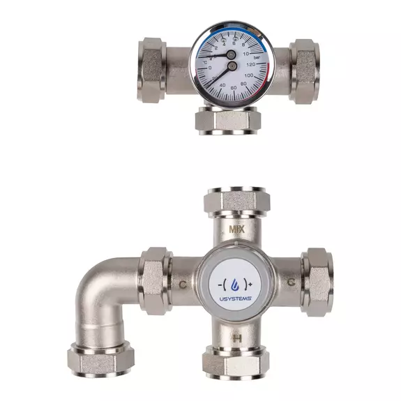 Usystems: Насосный блок насосно-смесительный блок с термостатической головкой USYSTEMS, Тип комплекта: Выберите тип, изображение 2 Европейское качество