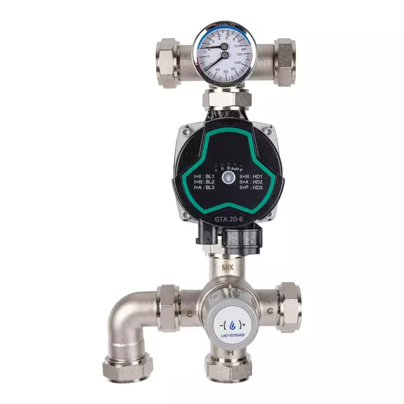 Usystems: Насосный блок насосно-смесительный блок с термостатической головкой USYSTEMS, Тип комплекта: Выберите тип Европейское качество