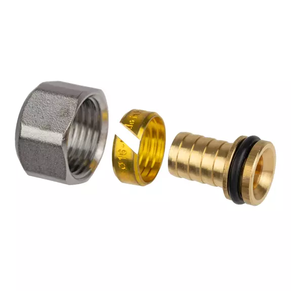 Usystems: Евроконус pex зажимной адаптер (евроконус) для полимерных труб pex USYSTEMS, Давление: Выберите давление, Для труб: PEX, Типоразмер фитинга: Выберите типоразмер, изображение 2 Европейское качество