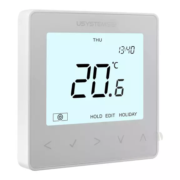 Usystems: Проводной термостат цифровой TW-9 белый  USYSTEMS Европейское качество
