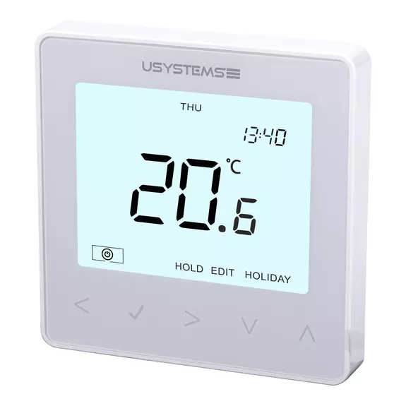 Usystems: Проводной термостат цифровой TW-9 белый  USYSTEMS, изображение 2 Европейское качество