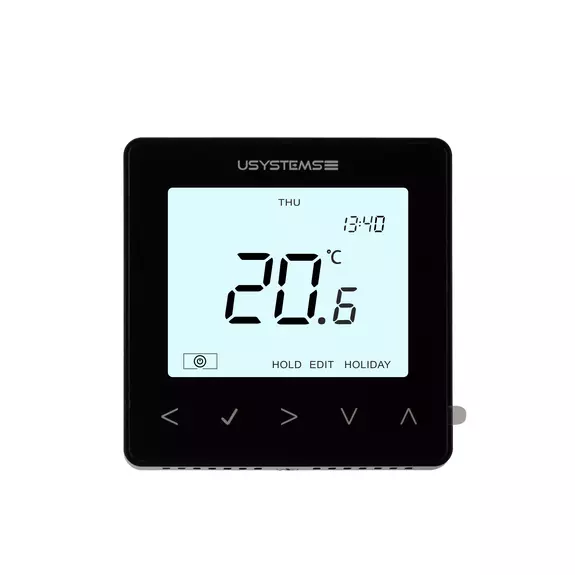 Usystems: Проводной термостат цифровой TW-9 черный  USYSTEMS, изображение 2 Европейское качество