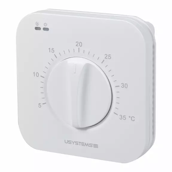 Usystems: Проводной термостат с поворотным регулятором TWL-3 USYSTEMS, изображение 2 Европейское качество