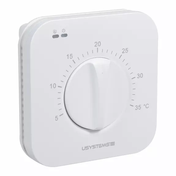 Usystems: Проводной термостат с поворотным регулятором TWL-3 USYSTEMS Европейское качество
