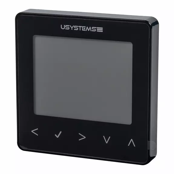 Usystems: Проводной термостат цифровой TWL-9 Zigbee чёрный  USYSTEMS, Сенсорный экран: да, Цвет: черный, Напряжение, В: 24, изображение 2 Европейское качество