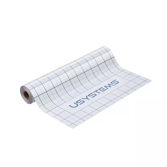 Usystems: Гидроизоляционная плёнка с разметкой для тёплого пола, 1,1х100х0,00015м, рулон 110м2  USYSTEMS Европейское качество