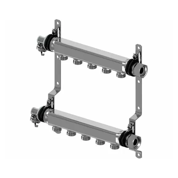 Usystems: Uni-x коллектор стальной н 1"нг, выходы 4xg3/4" евроконус '1и, тип поставки*: Штука, Выходы: 4 Европейское качество