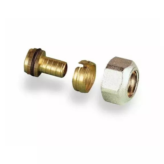 Usystems: Зажимной адаптер Flex-X латунный PE-X 16x2,2-1/2"ВР  USYSTEMS Европейское качество