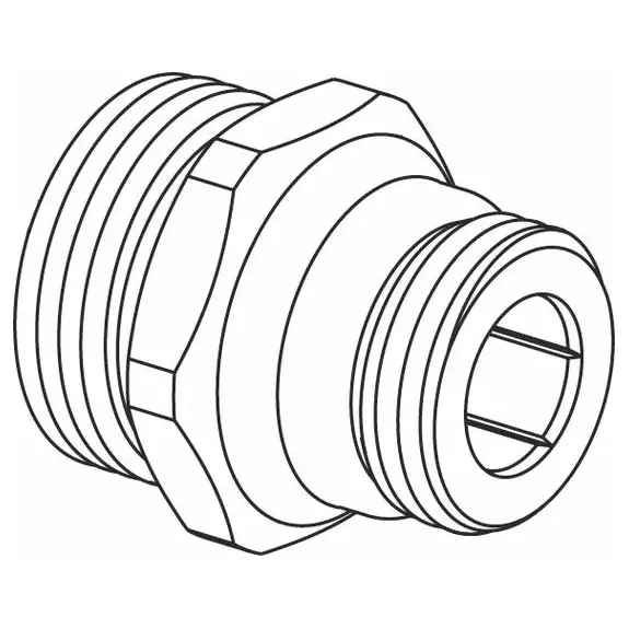 Usystems: Ниппель переходной Smart Radi G3/4"НР-G1/2"НР Евроконус (с уплотнением)  USYSTEMS, изображение 2 Европейское качество