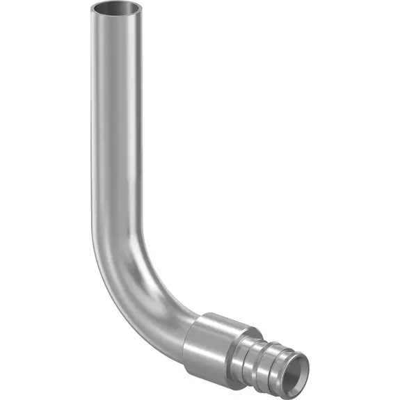 Usystems: Угольник из никелированной латунной трубки для подключения к отопительным приборам USYSTEMS, Типоразмер фитинга: Выберите типоразмер, Длина: Выберите длину, изображение 3 Европейское качество