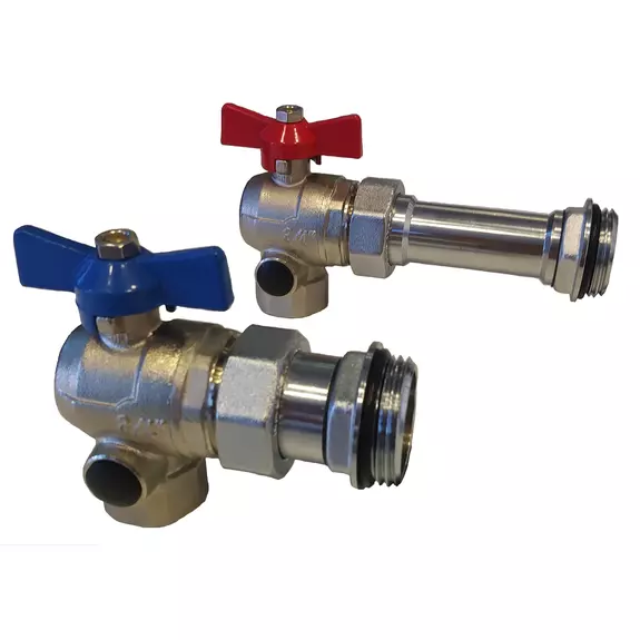 Usystems: Кран шаровой 1" комплект (2 шт) USYSTEMS, Форма: Выберите вариант, Типоразмер аксессуаров: Выберите вариант Европейское качество