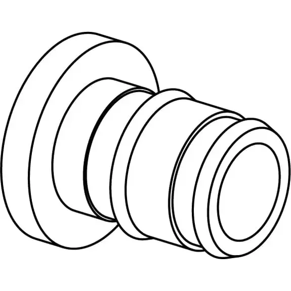 Usystems: Заглушка латунная для труб PE-Xa 25, тип 2  USYSTEMS, Материал: латунь, Диаметр заглушки: 25, изображение 2 Европейское качество